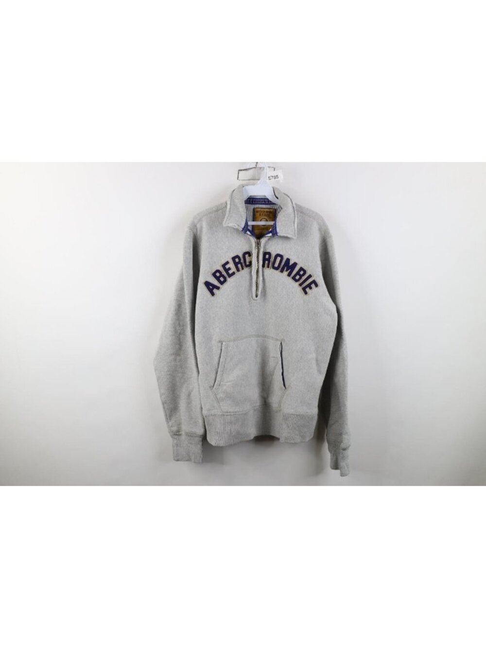 Vintage 90s Y2K Abercrombie & Fitch Reverse Weave 1/4 Zip Sweatshirt Mens Size L